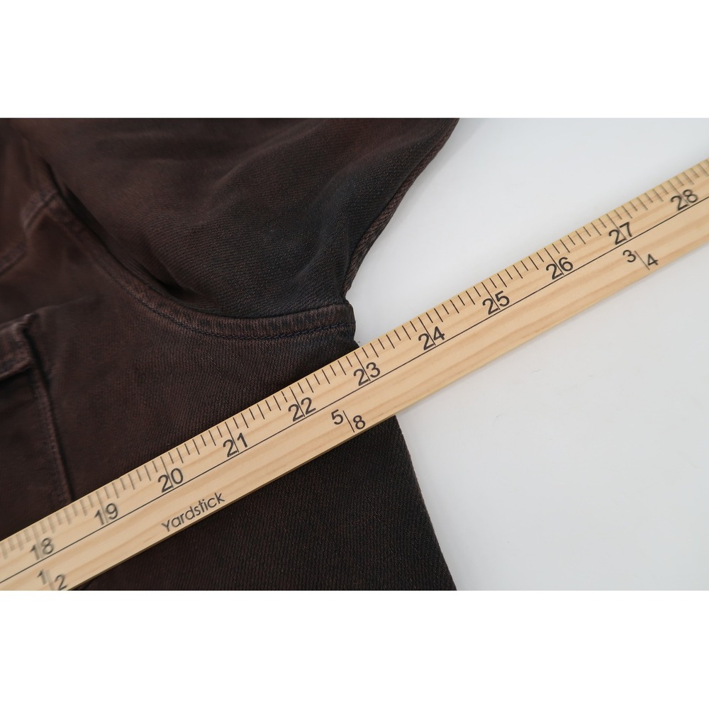 Teleria Zed Roper A Western Shirt Mens XL Distressed Brown Pearl Snap Italy - Picture 10 of 13